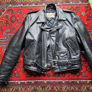 Schott Perfecto Leather Jacket Size 42
